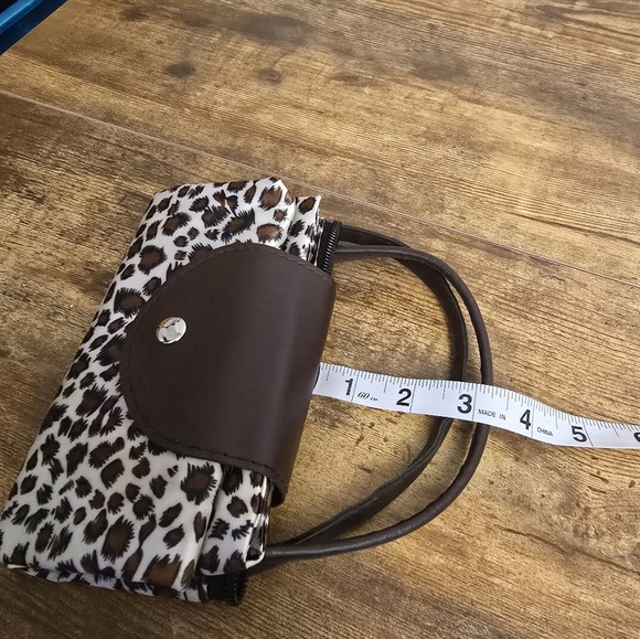 Foldable travel Leopard tote bag unbranded - Picture 3 of 10